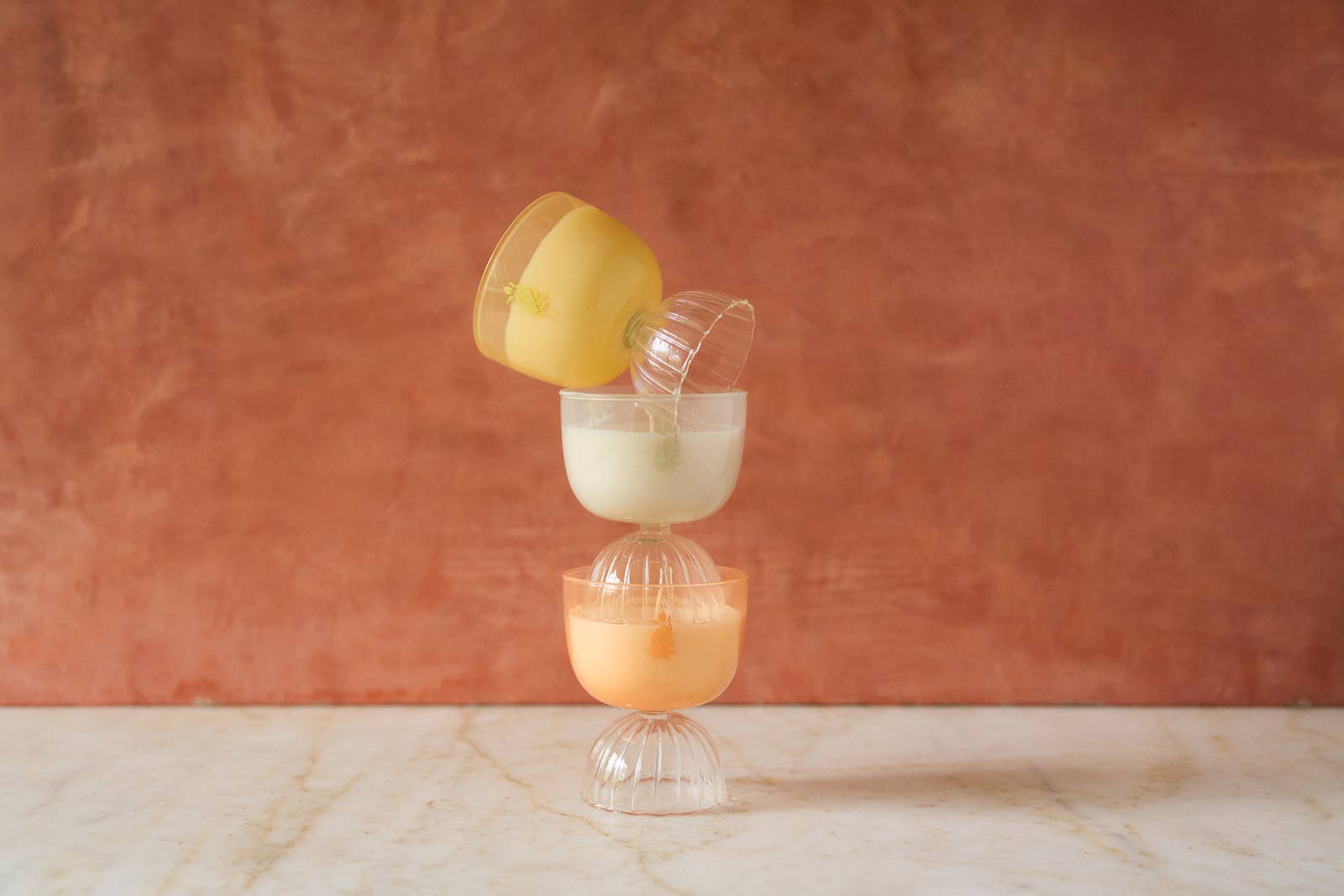 Rewined - Wholesale Jar/Filled Candle - Rewined Coupe Mimosa Candle 7 oz2