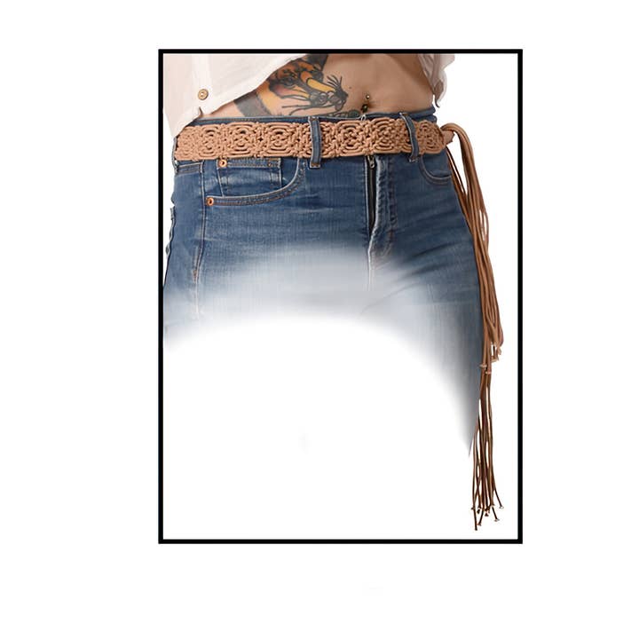 Macrame Boho Belt for wholesale by Gypsy Rose