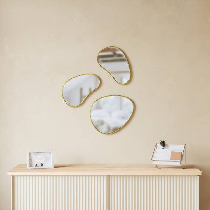 Umbra - Wholesale Wall Mirror - Hubba Pebble Mirrors, Set of 3