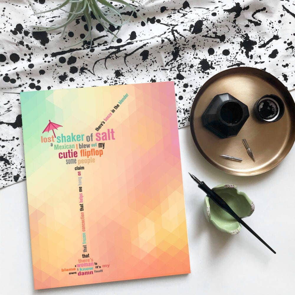 Song Lyrics Art - Wholesale Art Print - Margaritaville by Jimmy Buffett - Lyric Inspired Music Art0