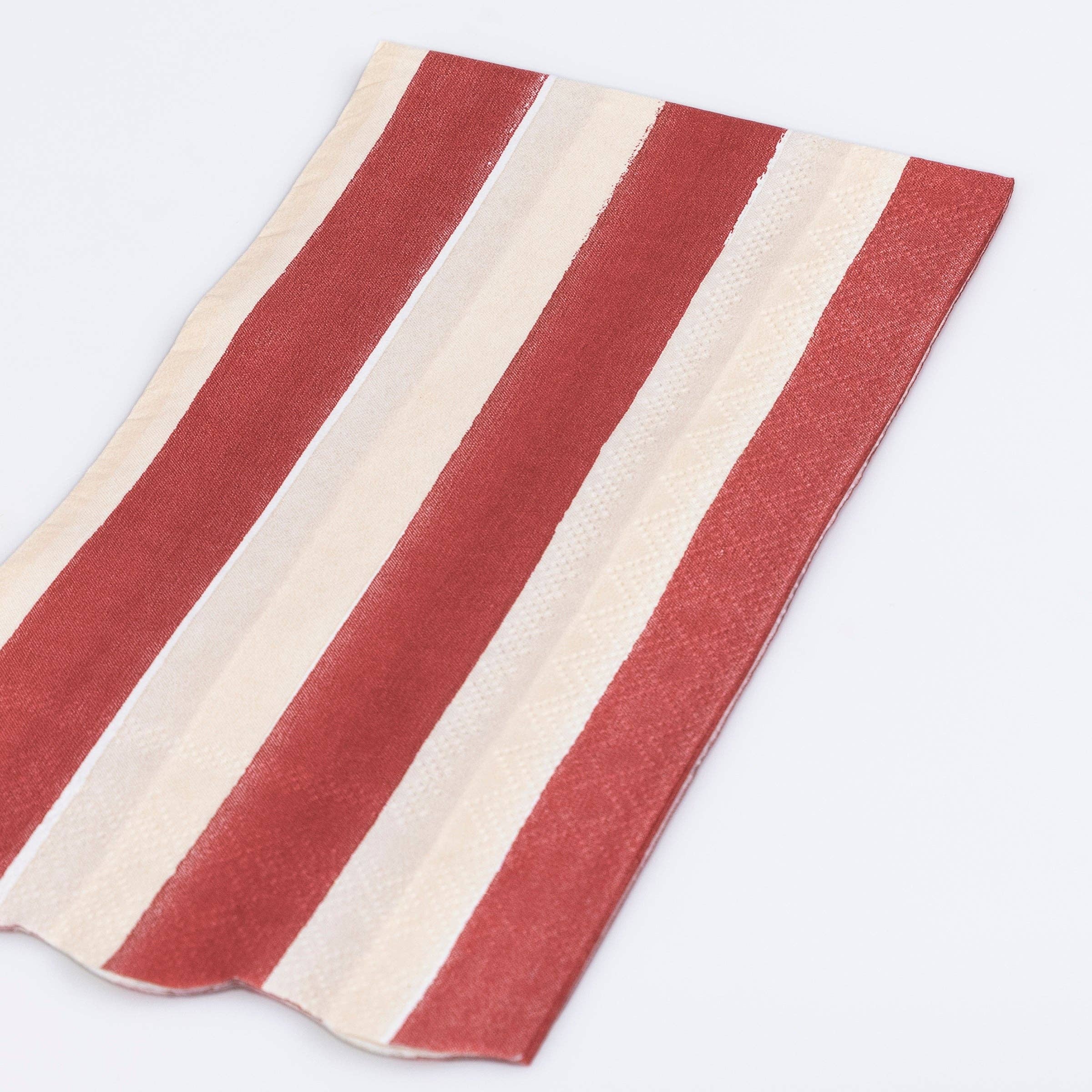 Meri Meri - Wholesale Disposable Napkin - Fall Stripe Guest Towels1