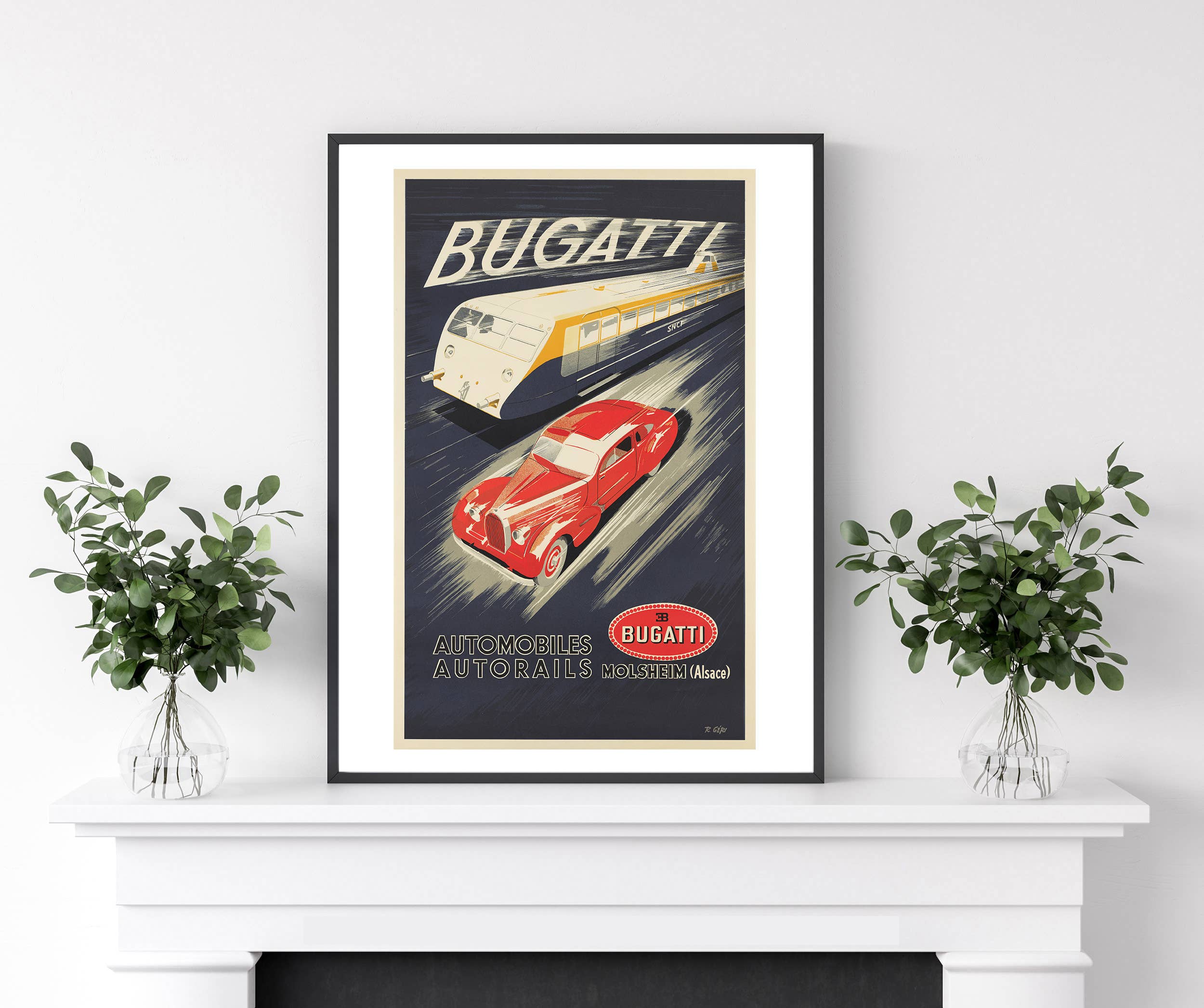 Go To Design - Wholesale Art Print - Fine art print Bugatti Automobiles unframed wall art3