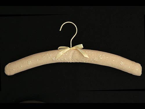 Victoria Linen Australia - Wholesale Kleerhangers - Kleerhanger met linnenkrans van 2 stuks - 16"0