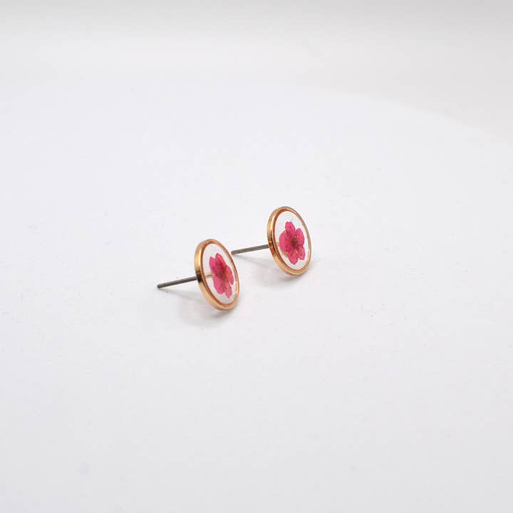 StarryNYC – Brincos de pino por atacado – Brincos Prensado Epóxi Redondos de Coudelaria2