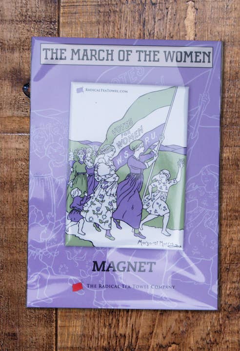 Calamita da frigorifero da donna March per la vendita all'ingrosso da parte di Radical Tea Towel