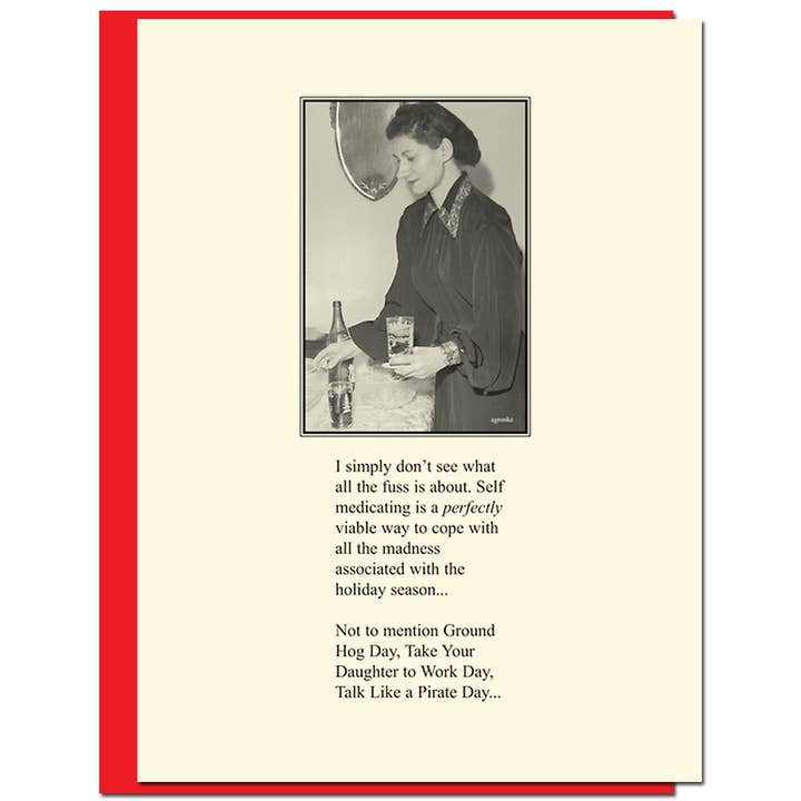 Ground Hog Day Holiday Card for wholesale by Bloodshot Press