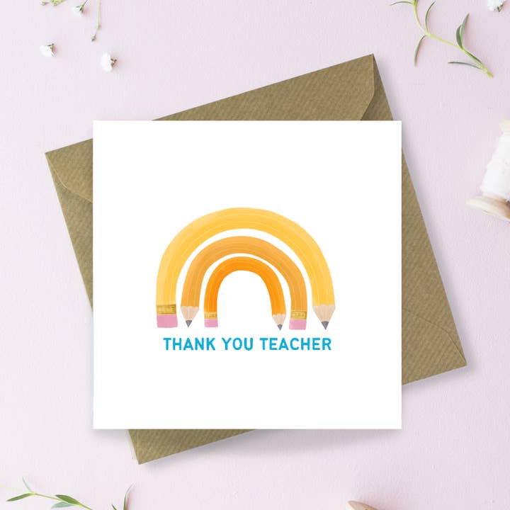 Obrigado Cartão de felicitações do professor por atacado de Sayers Studio