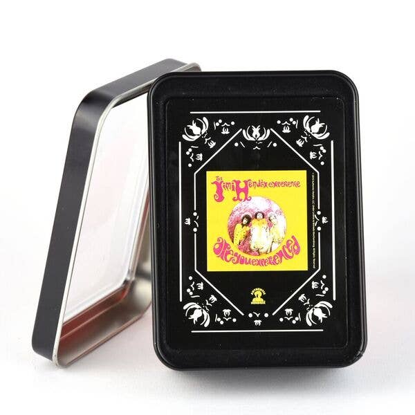 Jimi Hendrix Playing Cards In Tin for wholesale by Ocean Peak Australia and New Zealand Pty Ltd