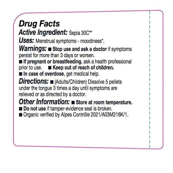 Ollois - Wholesale Oral Supplement/Vitamin - Olloïs Sepia 30C Lactose Free Organic, 80 Homeopathic Pellet2