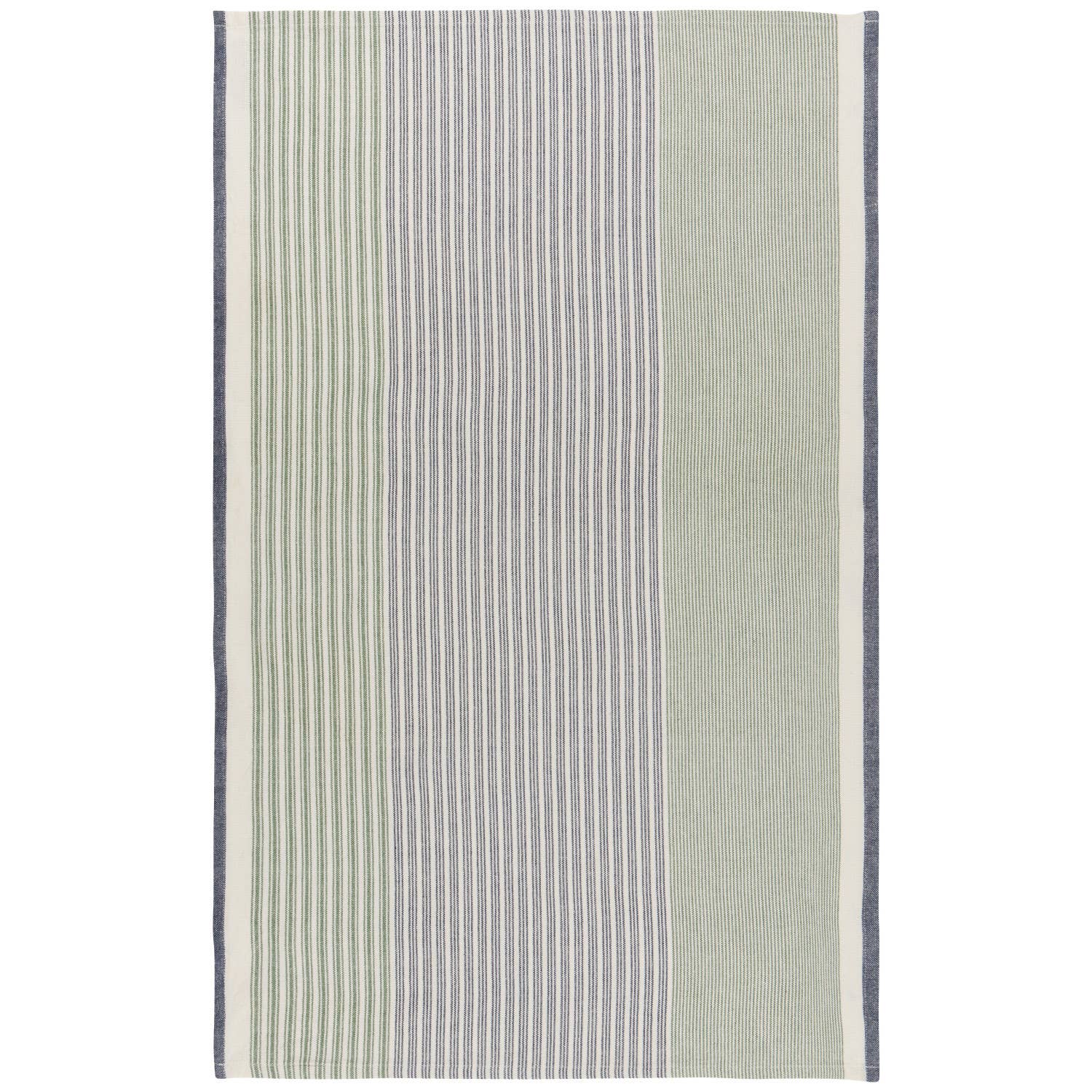 Danica Heirloom - Wholesale Tea Towel - Jade Green Array Stripe Dishtowel Set of 22