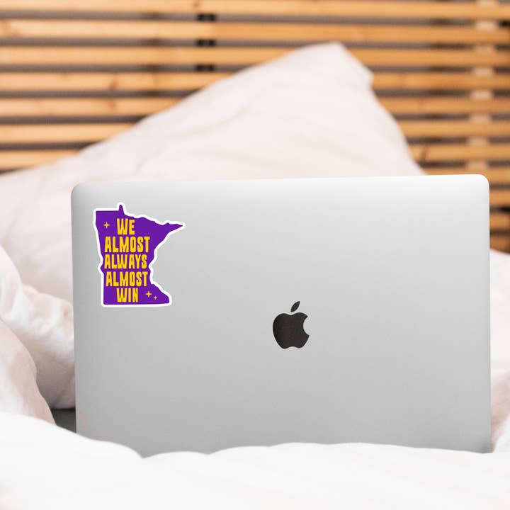 Yarnival - Wholesale Sticker - We Almost Always Almost Win Sticker - Minnesota, Vikings, MN2