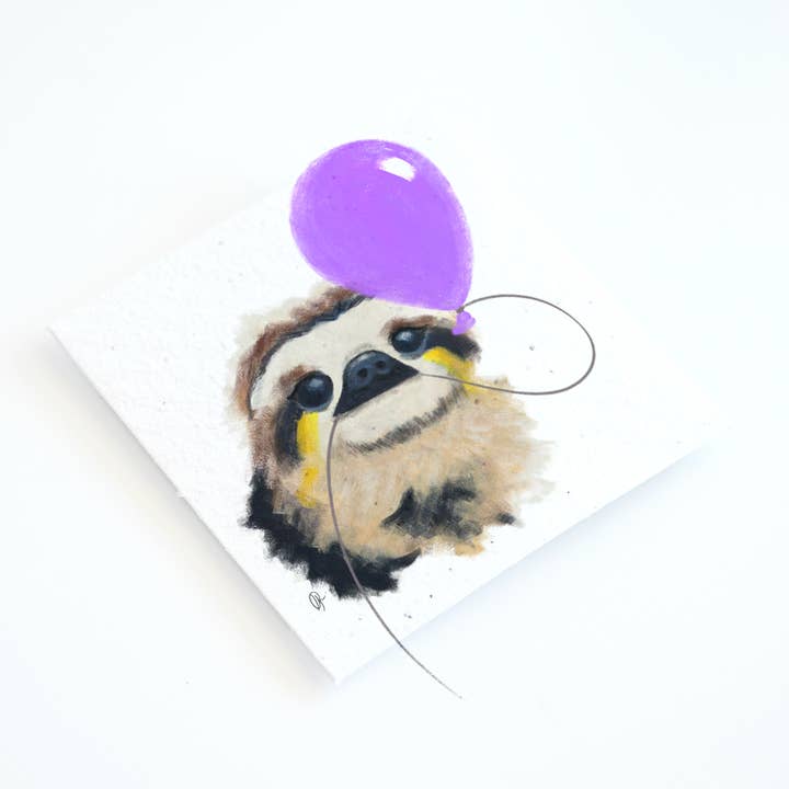 Sloth Skräddarsydda brevpapper/Zero Waste & Handgjorda för wholesale av Gabriella Rizzo Studio