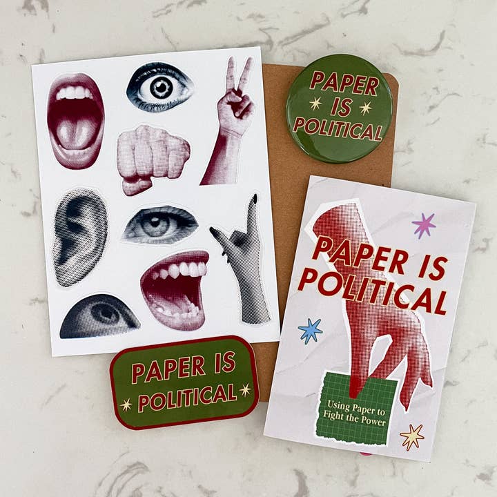 Trinket Party - Wholesale DIY Craft Kit - Paper is Political Kit1