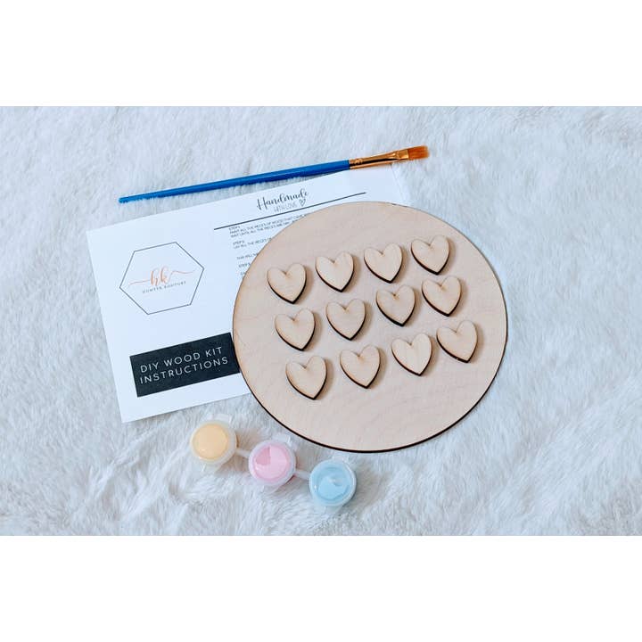 DIY Heart Valentine's Paint Kit, Verfbord voor kinderen, Hartteken voor wholesale door Hunter Kouture