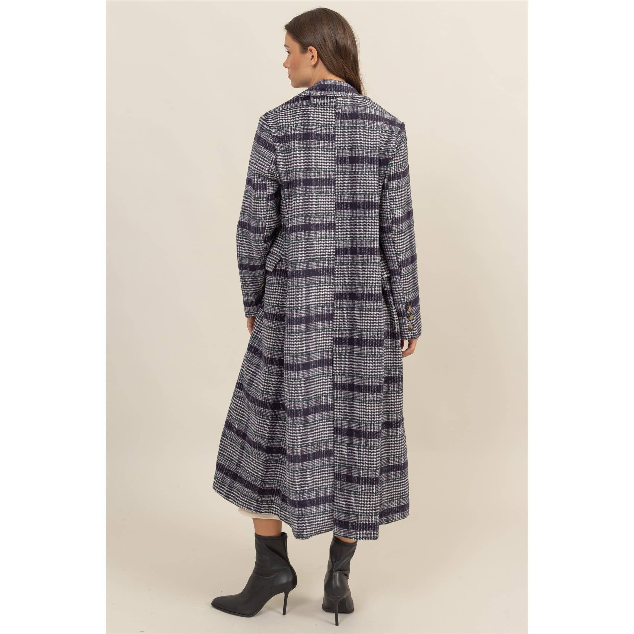 HYFVE - Wholesale Coat - Women's - Plaid Long Coat6