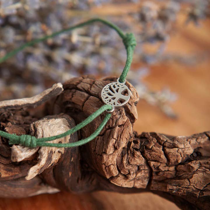 Erden-Project - Wholesale Woven/Braided Bracelet - Box of 24 5 trees bracelet2