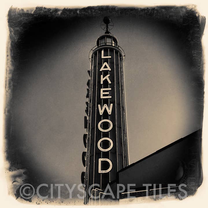Cityscape Tiles - Wholesale Photograph - Dallas Lakewood Theater