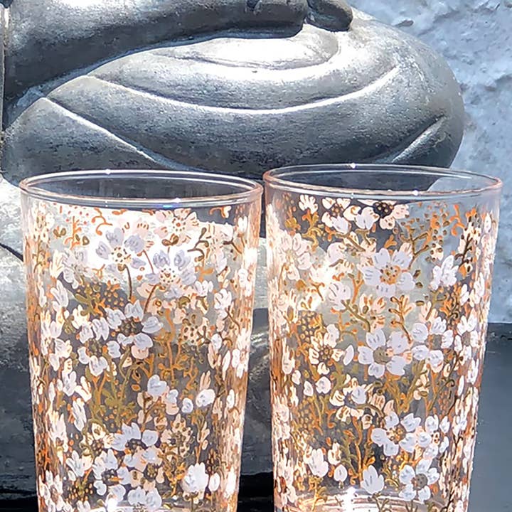 Scents and Feel - Venta al por mayor Taza de café/té - Set de 6 vasos de té marroquíes Clear Eden Flower2