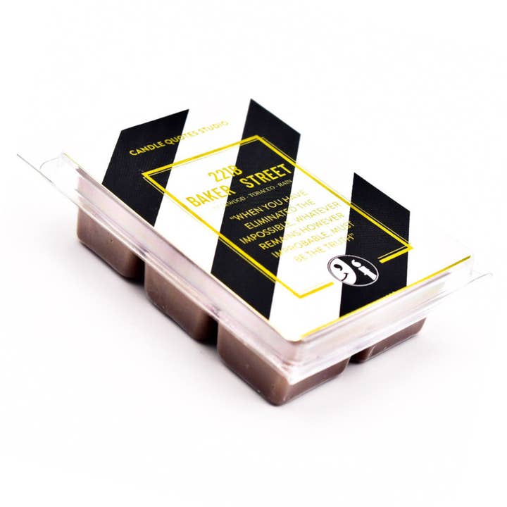 Sherlock Holmes 221B Baker Street Duftende Voks Smelt for engroshandel hos Candle Quotes Studio