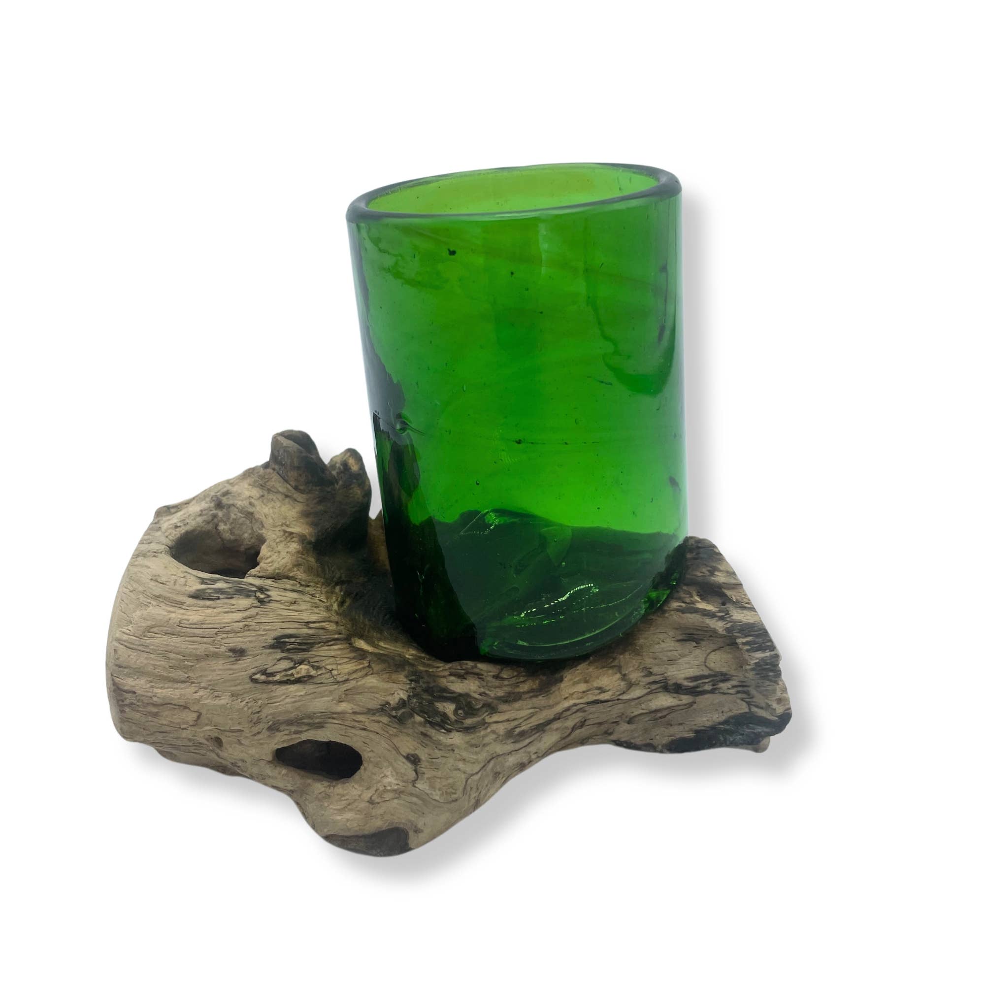 Ancient Wisdom – wholesale Wine glass – Recycled Beer Bottles - Whisky Glass on Wood1