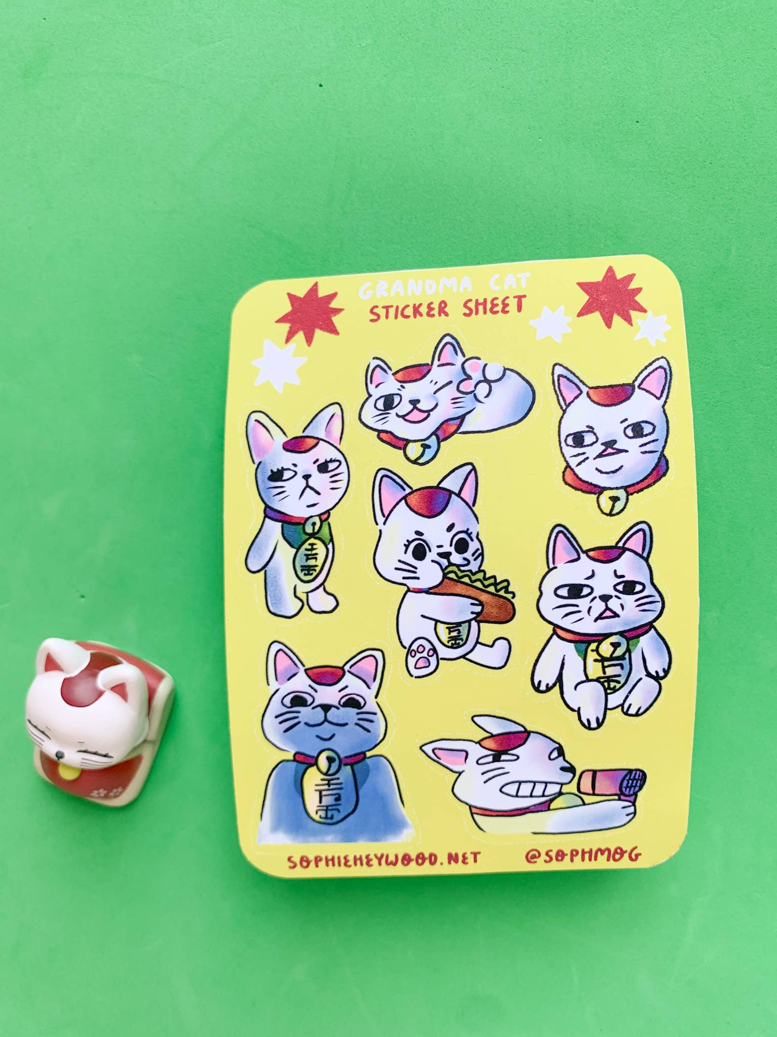 Sophie Heywood - Vente Autocollant - Feuille d'autocollants Turbo Granny DanDaDan Matt5