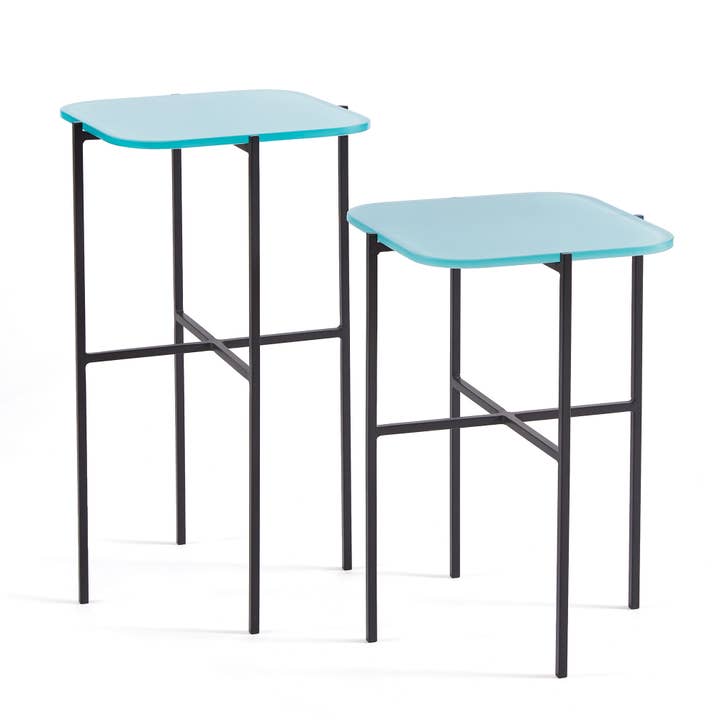 Tables carrées Kenzie, lot de 2 pour la vente par Napa Home & Garden