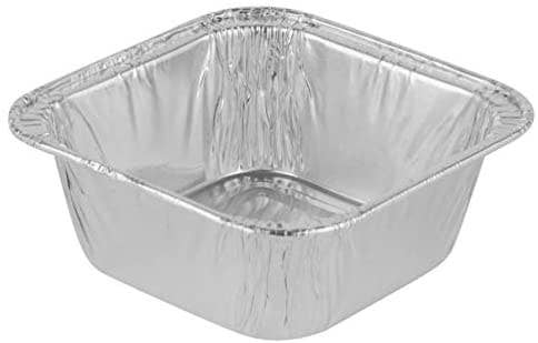 EcoQuality - Wholesale Cupcake/Muffin Pan - Aluminum Square Tin Muffin Pan 3 inch - Disposable Aluminum3