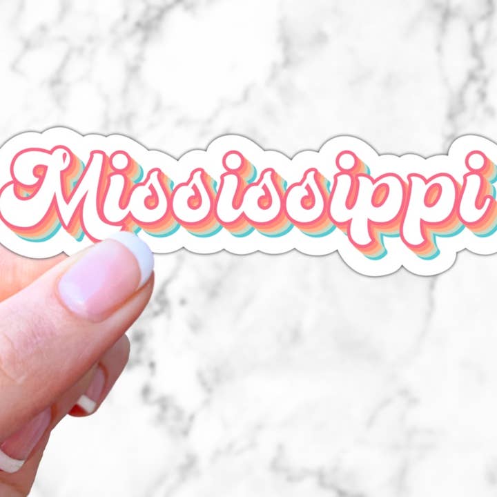 Retro Mississippi klistermärke för wholesale av Simply Fangirl Designs