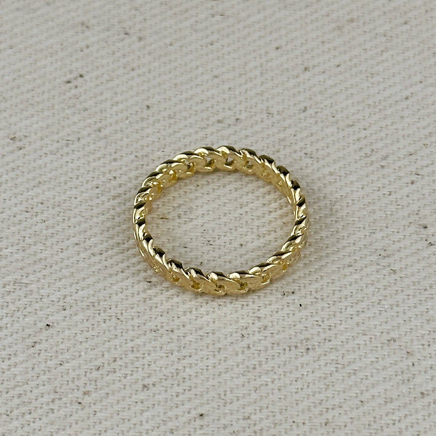 GoldFi - Wholesale Kettingringen - 18-karaats gouden gevulde Cubaanse kettingring van 2,5 mm5