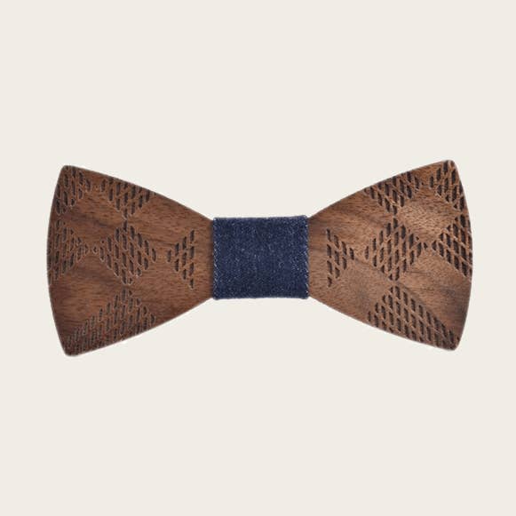 Wood&Chic - Wholesale Vlinderdas - Heren - Houten vlinderdas voor heren - Cactus0