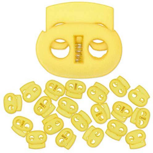 Mandala Crafts - Wholesale Craft supplies - Mandala Crafts Cord Lock Cord Stop Tightener Lace Locking End Two Hole Fastener for Drawstrings, Shoelaces, Bow Cord, Bungee Cord9