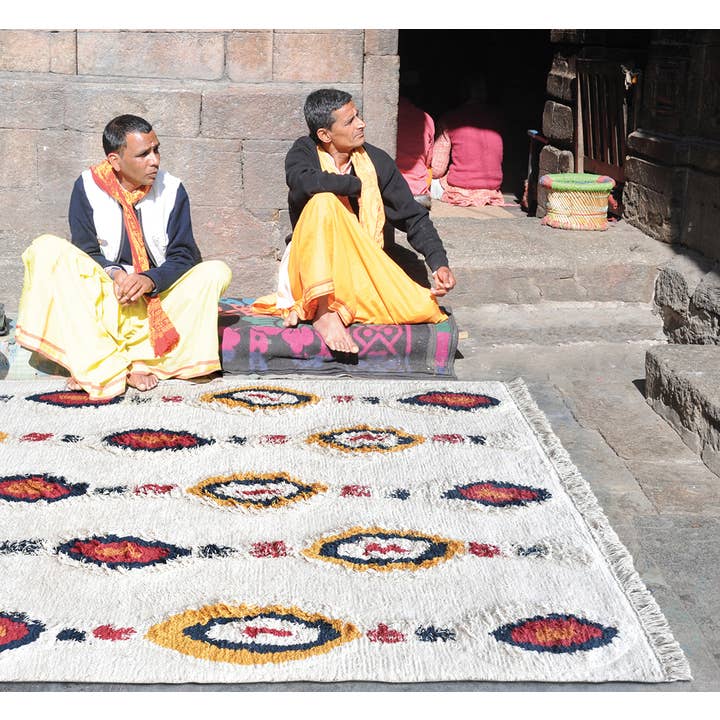 Maison Vivaraise & La Cerise sur le Gâteau - Wholesale Rug Pad - Dorrigo Rug Ivory/Multi 120 X 180Cm1