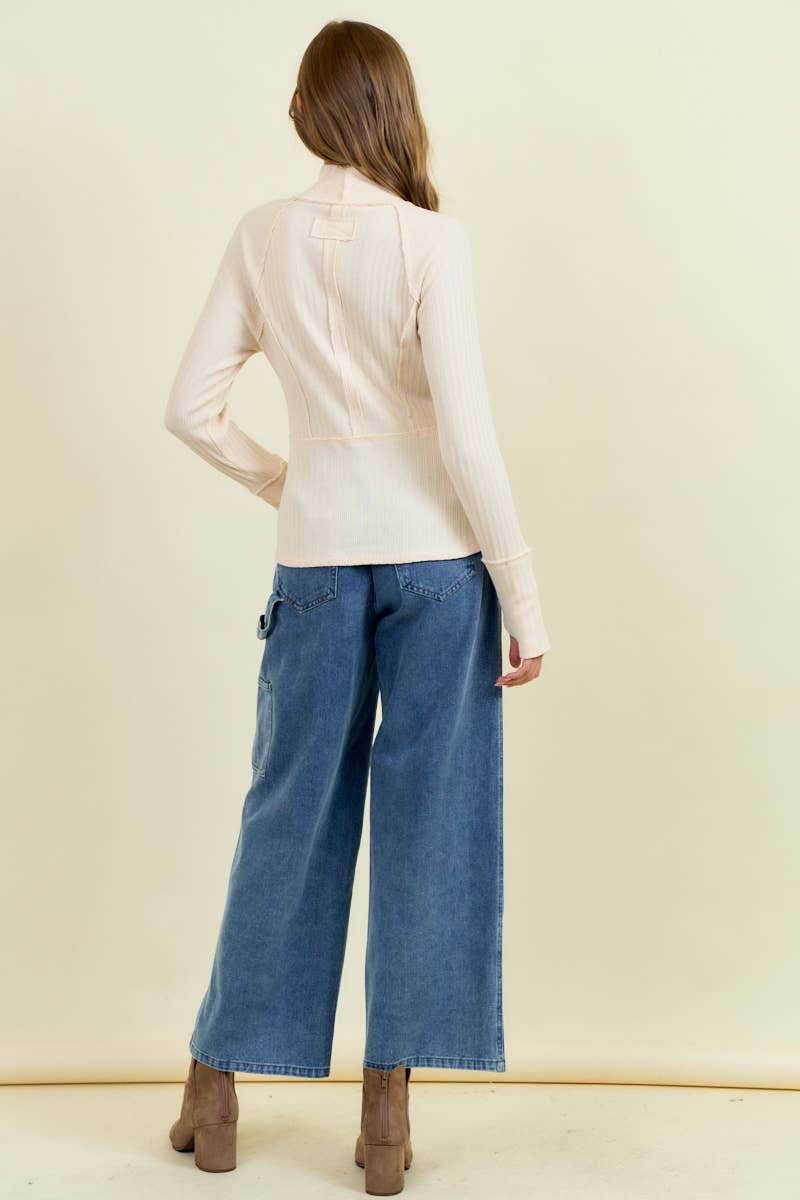 Relaxed Straight Fit Denim Carpenter Pants - 8843P for wholesale on Faire5