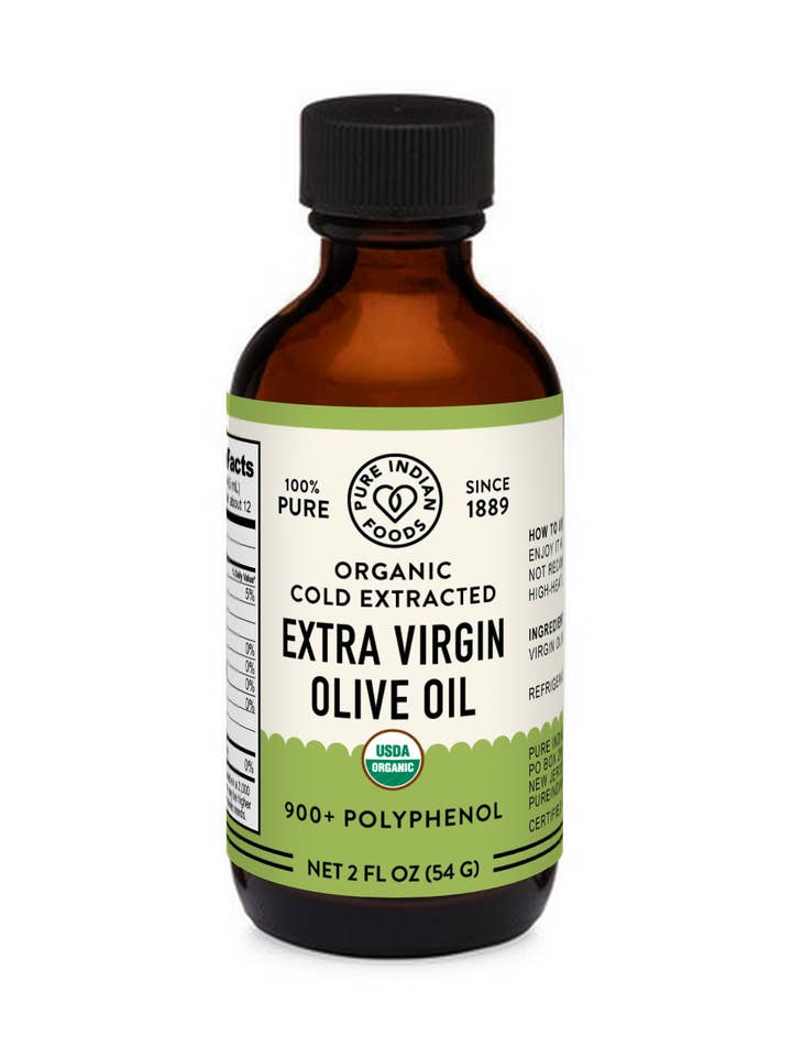 Ekstra jomfruolivenolie med højt indhold af polyfenoler, certificeret økologisk - for engroshandel hos Pure Indian Foods