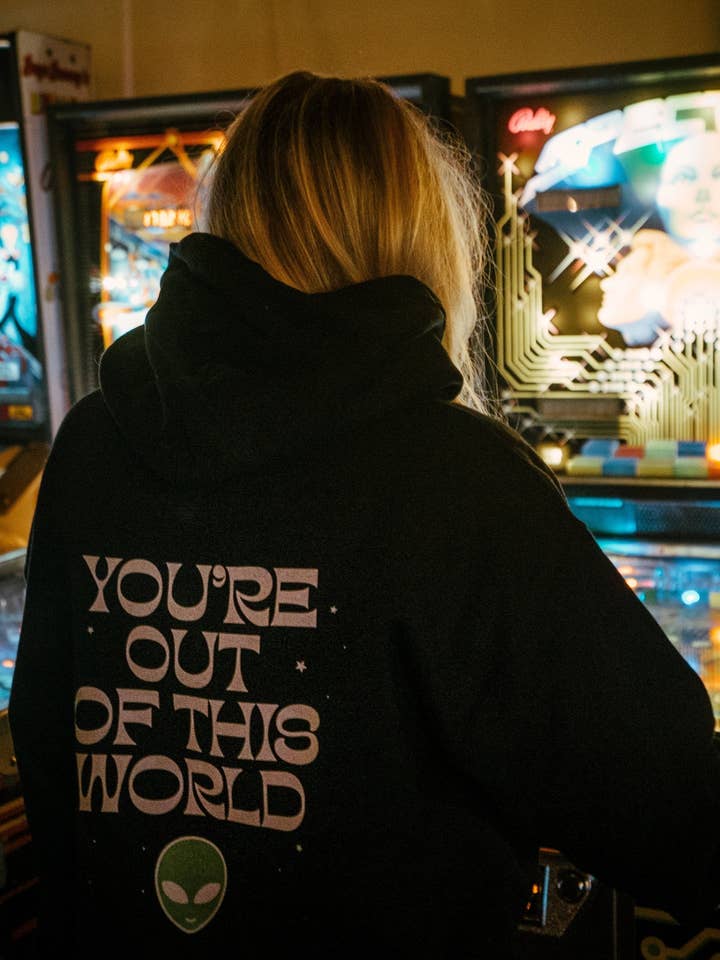 You’re Out of This World Alien Hoodie for wholesale by Little Dipper Shop