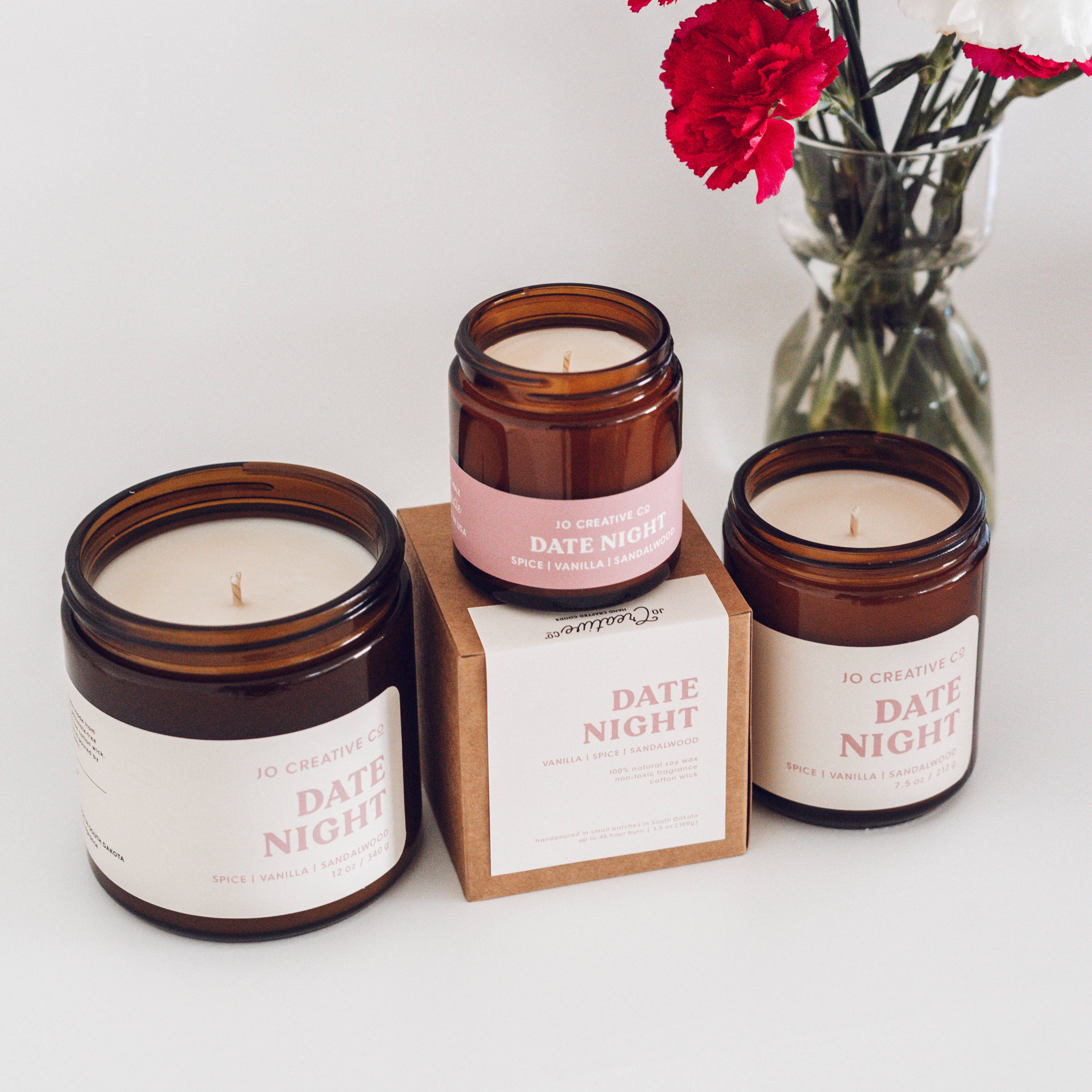 Jo Creative Co - Wholesale Jar/Filled Candle - Date Night Candle1