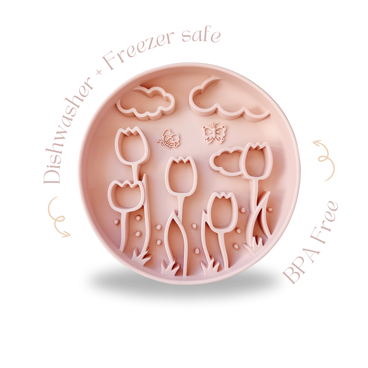 Barks and Brownies - Wholesale Pet Bowl - Cat/Dog - Tulip Slow Feeder Cotton1