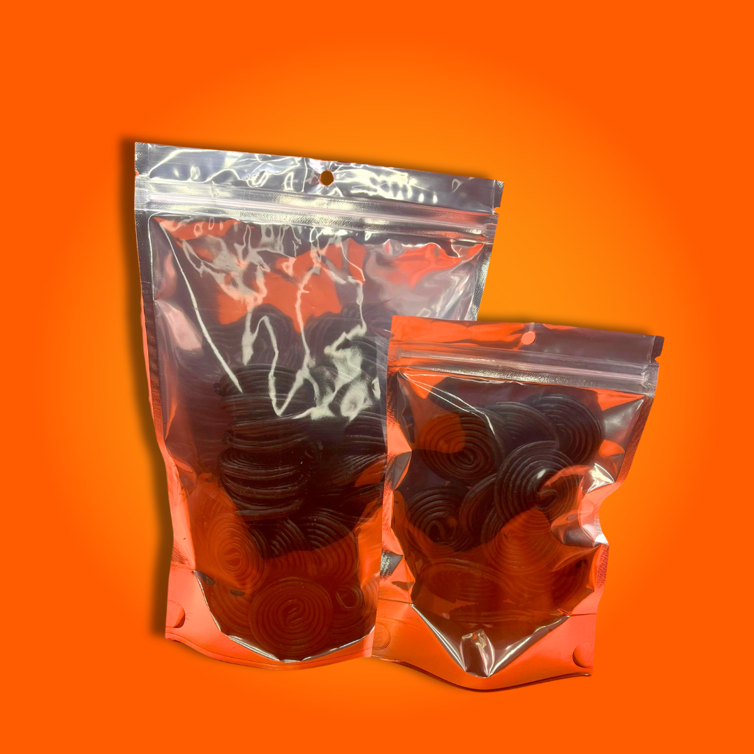 Freeze Dried Sweets – wholesale Boiled sweets – Liquorice Wheels 100g - Freeze Dried Sweets1