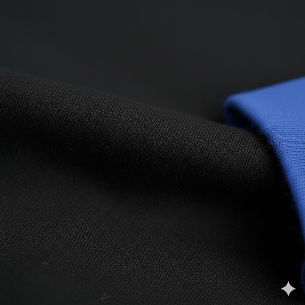 Bunzi - Wholesale Sleepwear Set - Kids - Bunzi Signature Pajama Set - Black and Royal Blue Detail0