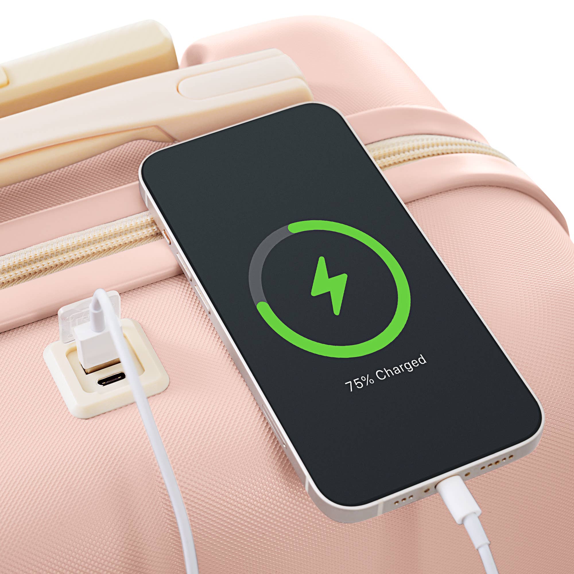 VTNG50 - Wholesale Luggage - Luggage Sets 4 Piece, 20-Inch with USB Port, Expandable ABS56