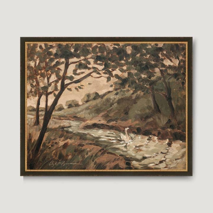 Elizabeth Bowman Studio - Wholesale Art Print - Swan Garden - Art Print2