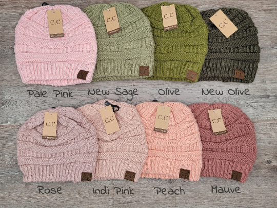 Treasure Bank - Wholesale Beanie - Women's - C.C CLASSIC SOLID RIBBED KNITTED BEANIE0