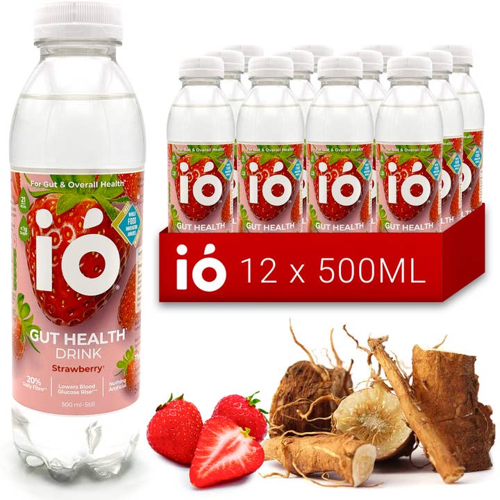 ió - gut health drink - strawberry (12 x 500ml) for wholesale by ió - gut health drink