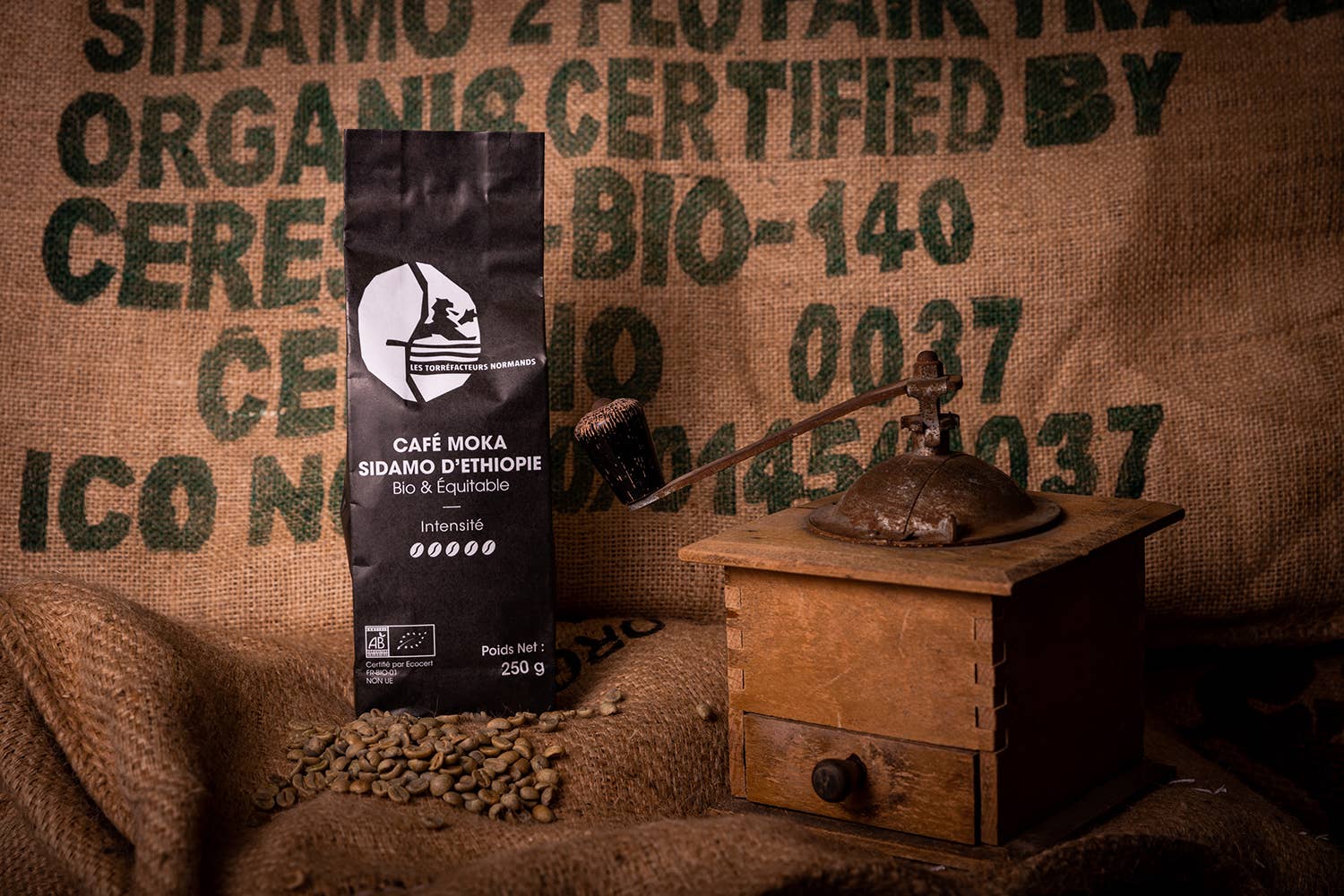 Les Torréfacteurs Normands – wholesale Coffee beans – Moka coffee from Ethiopia, organic and fair trade