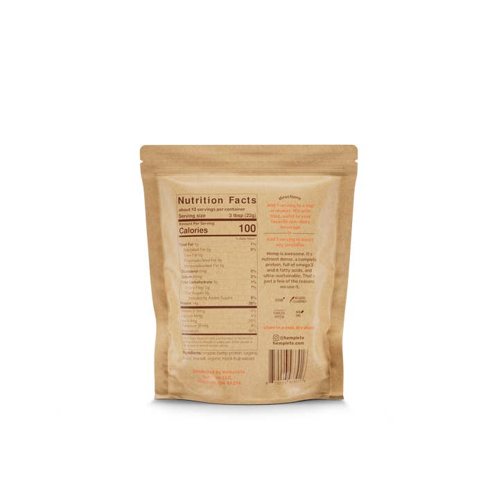 HEMPLETE - Wholesale Protein/Superfood Powder - Organic Chocolate Hemp Pure Sweet Protein/Superfood Powder5