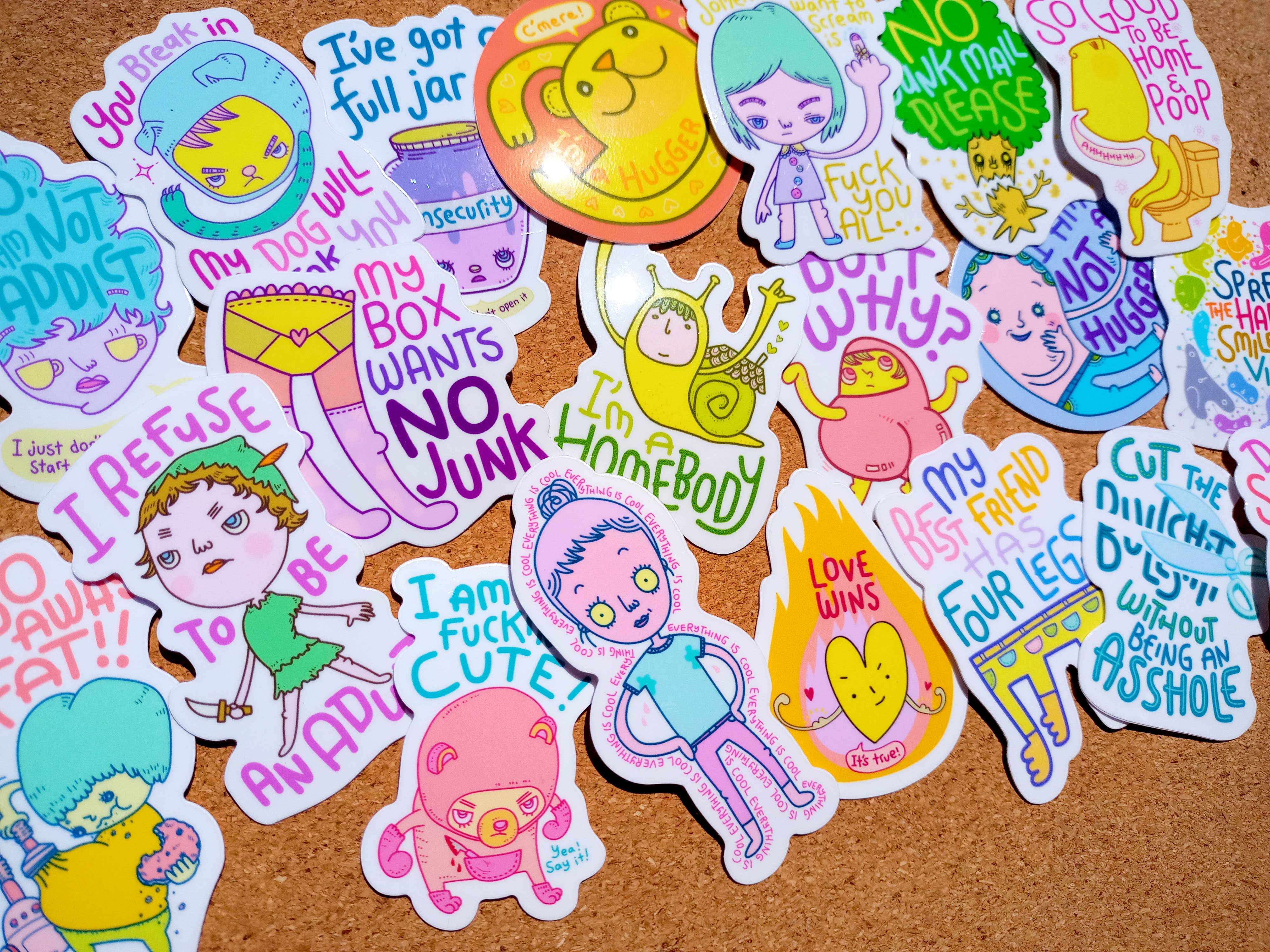 Chika Ando Illustration – Engroshandel Armbånd til telefoner – Fudge Censur klistermærke6