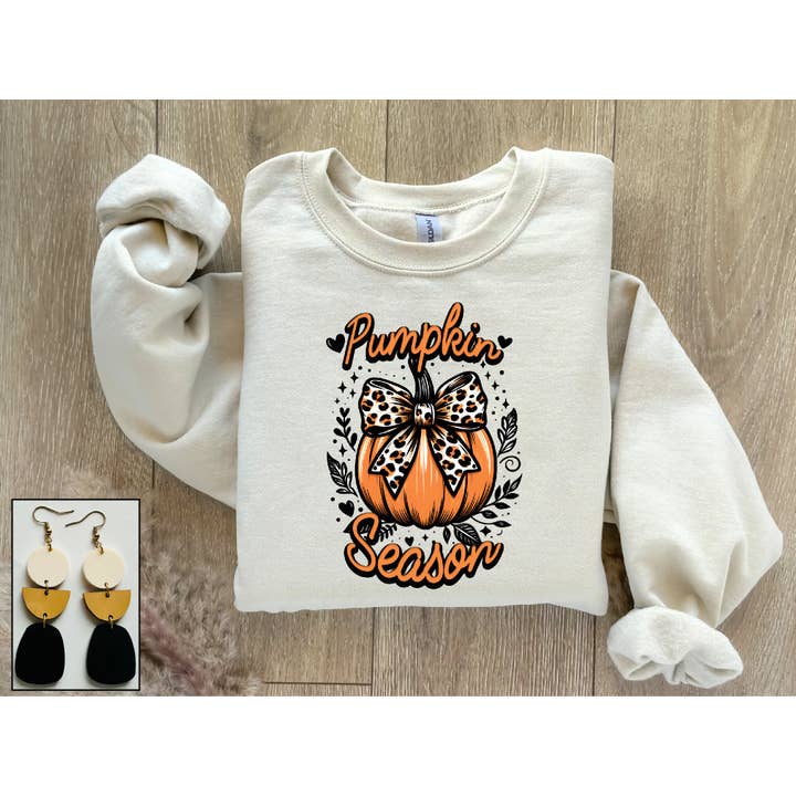 Pumpkin Season- Leopard Bow for wholesale by Southern Attitude Designs Inc