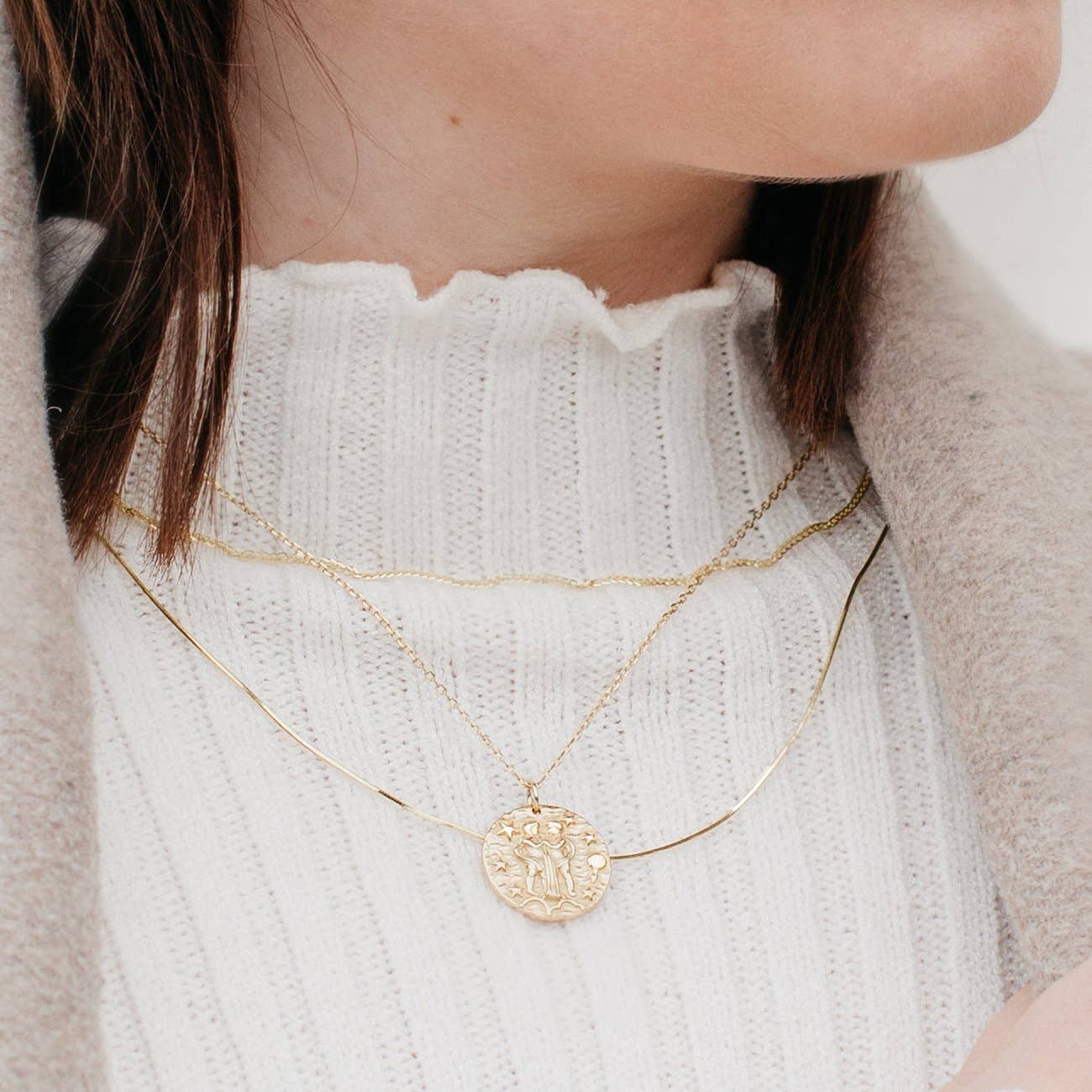 Love Local Jewelry - Venta al por mayor Collares de cadenas y eslabones - Collar Joli de cadena básica4