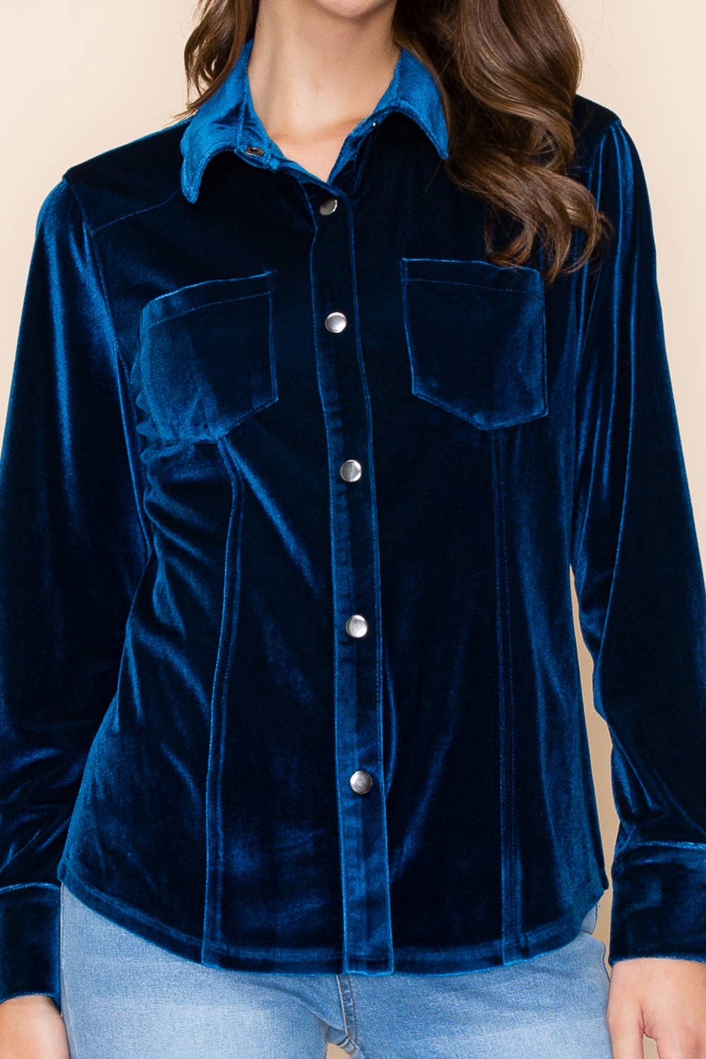 W.A.Y. --Wonderful And Young - Wholesale Shirt - Women's - W.A.Y VELVET SHIRT6