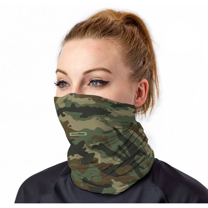 StonerDays Apparel - Wholesale Neck Warmer/Snood - Unisex - Army Pattern Neck Gaiter4